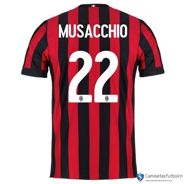 Camiseta Milan Primera equipo Musacchio 2017-18